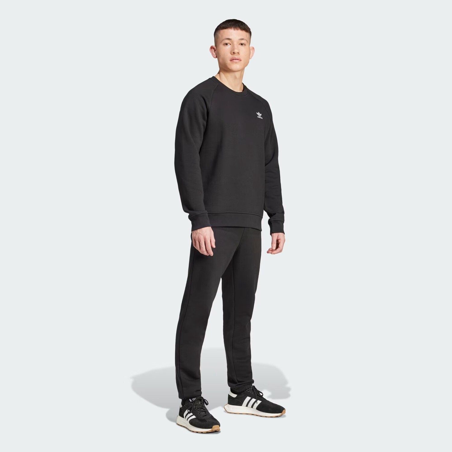 Брюки Trefoil Essentials Adidas, цвет Black — фото 3