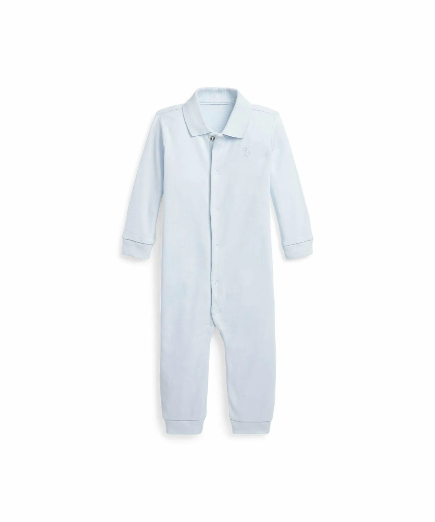 Детский мягкий хлопковый комбинезон-поло Polo Ralph Lauren, 400 Blue