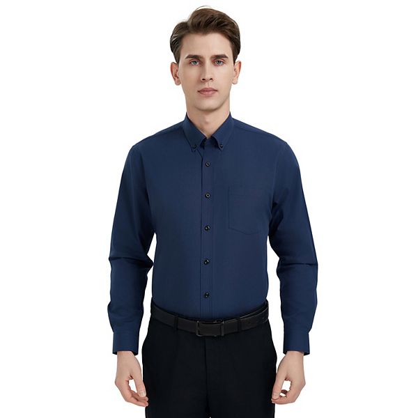 

Мужская рубашка из поплина на пуговицах Savile Row, Navy