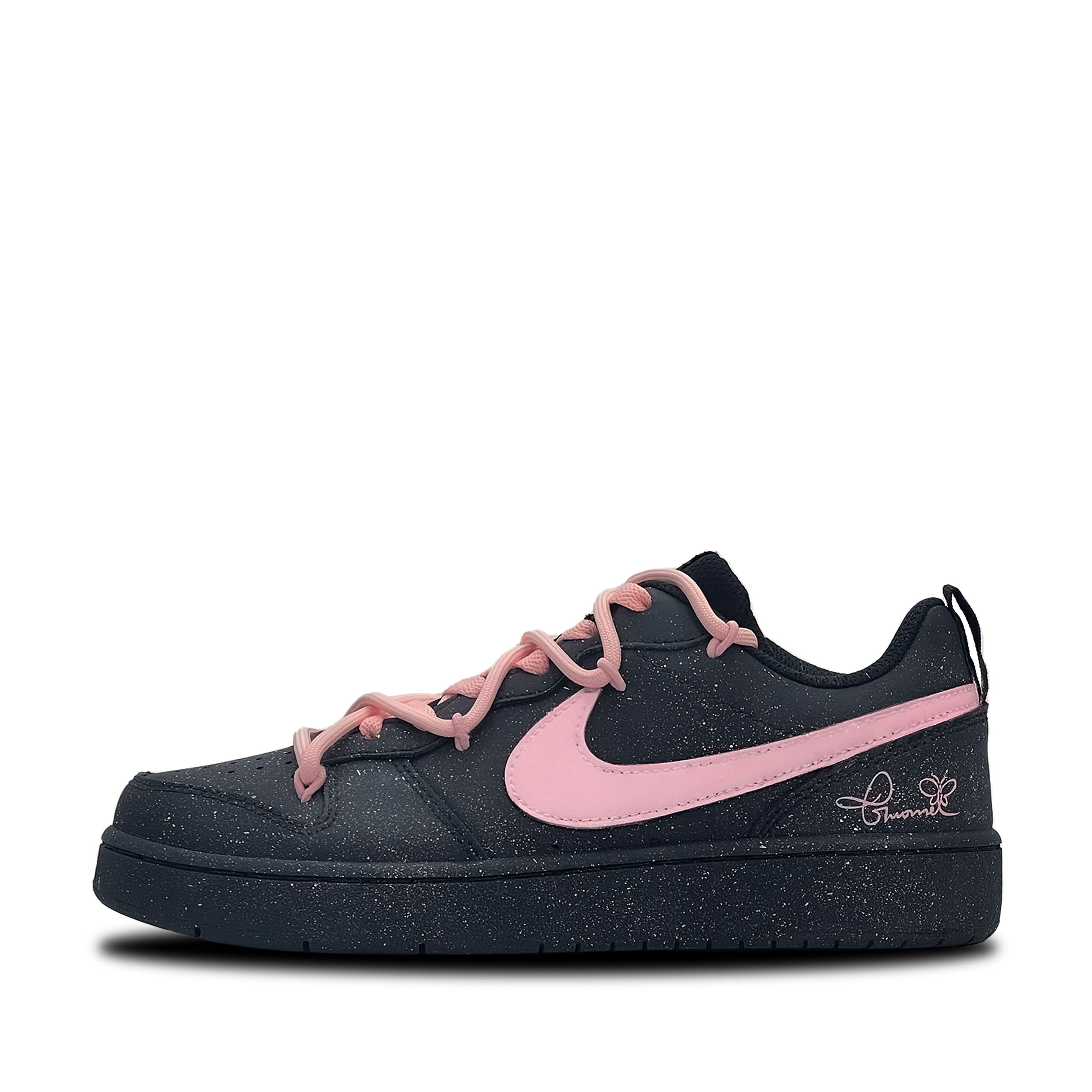 

Nike Низкие противоскользящие детские кроссовки для скейтбординга Court Borough Pink Star Cloud для подростков