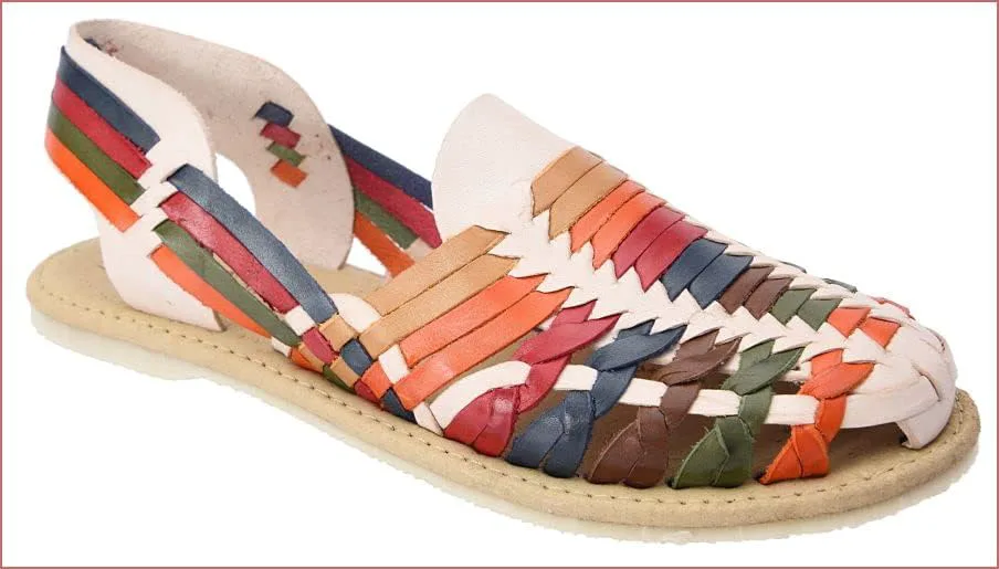 

Huarache artesanal из кожи, ручные кожаные сандалии, женские сандалии мексиканского стиля Pachucho Chaparral