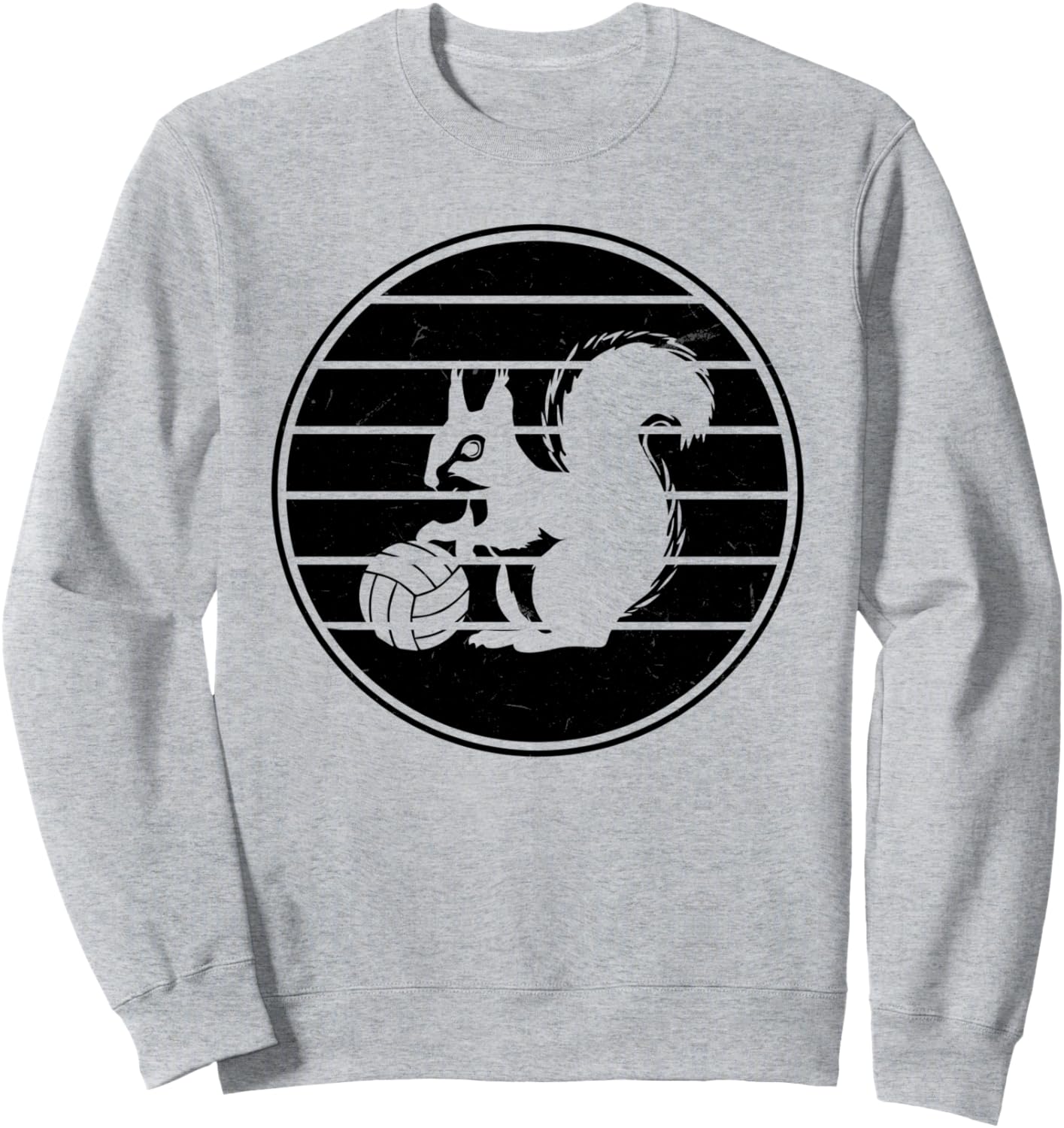 

Забавная толстовка с изображением белки для водного поло Funny Water-Polo Squirrel, серый