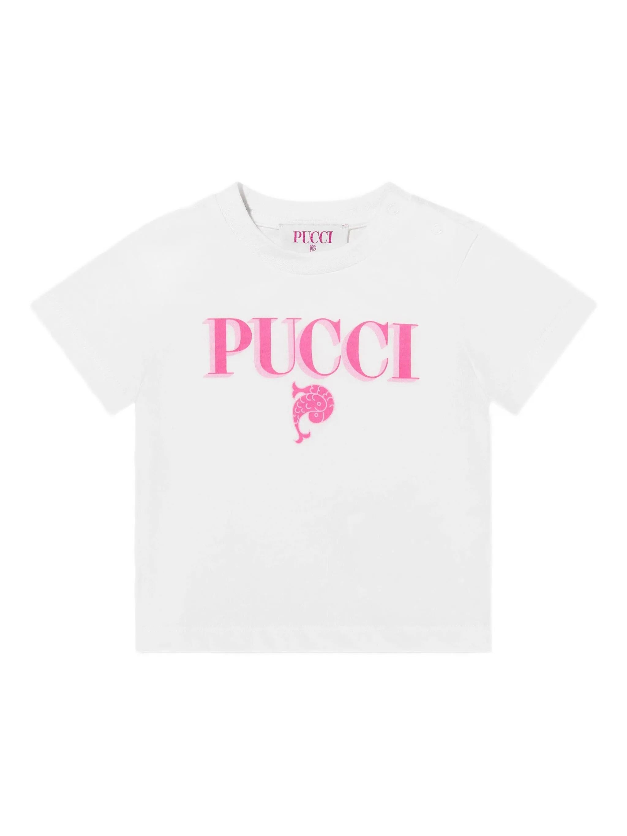 

Футболка с логотипом Pucci Junior, белый