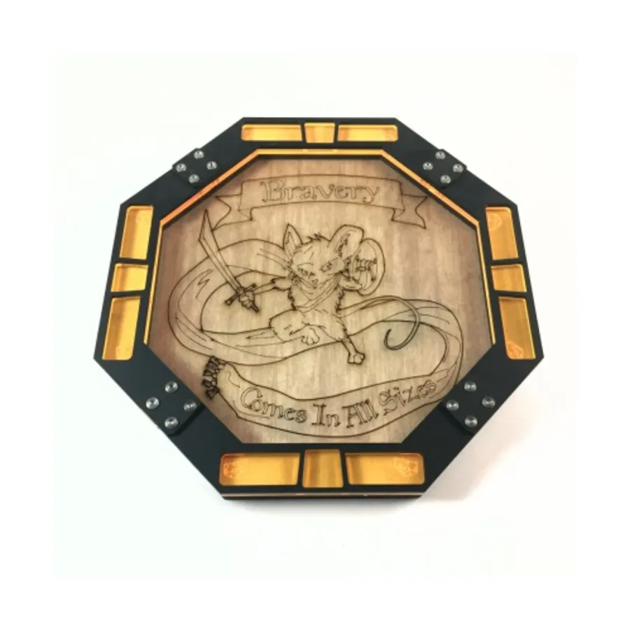 

Храбрый маленький мышонок 10 x 10 дюймов, Octagon Dice Trays (C4 Labs)