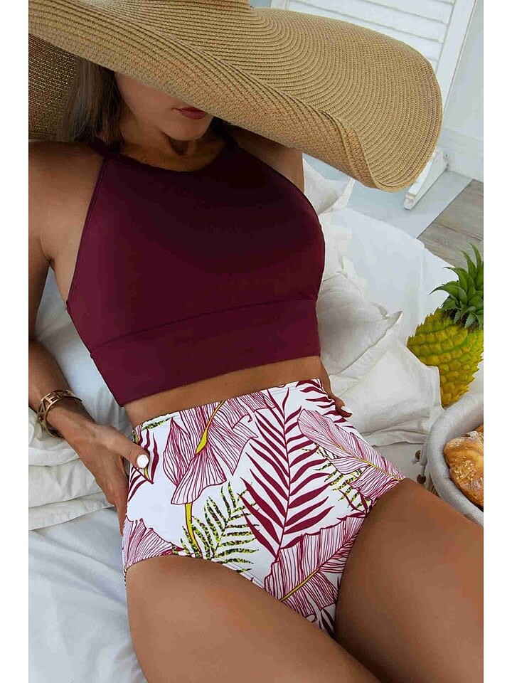 

Комплект бикини Angelsin Bikini, цвет Bordeaux/Weiß