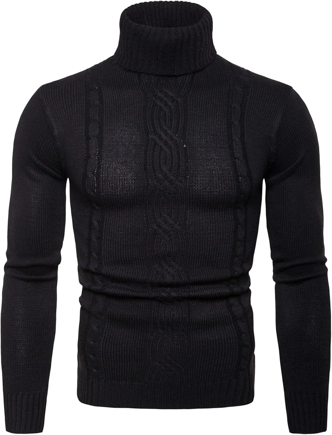 

Мужской свитер Slim Fit с высоким воротником SWJGLITTR