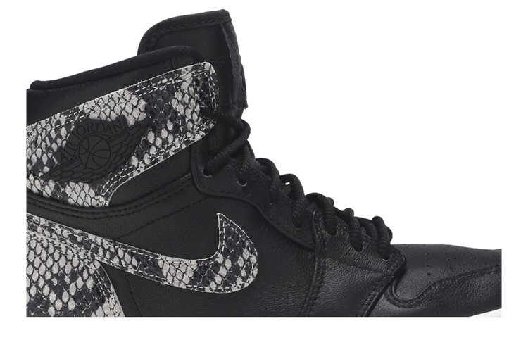 Кроссовки Air Jordan Wmns Air Jordan 1 Retro High Premium 'Snakeskin', черный — фото 2