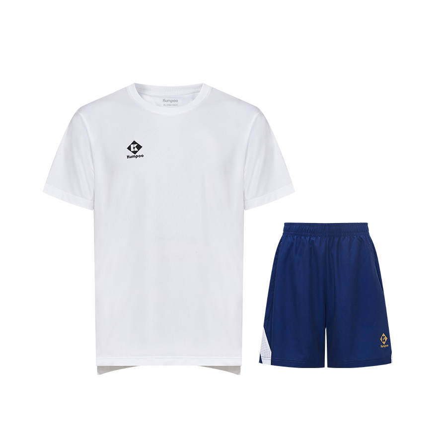 

Повседневный женский костюм KUMPOO, White Top+Blue Shorts