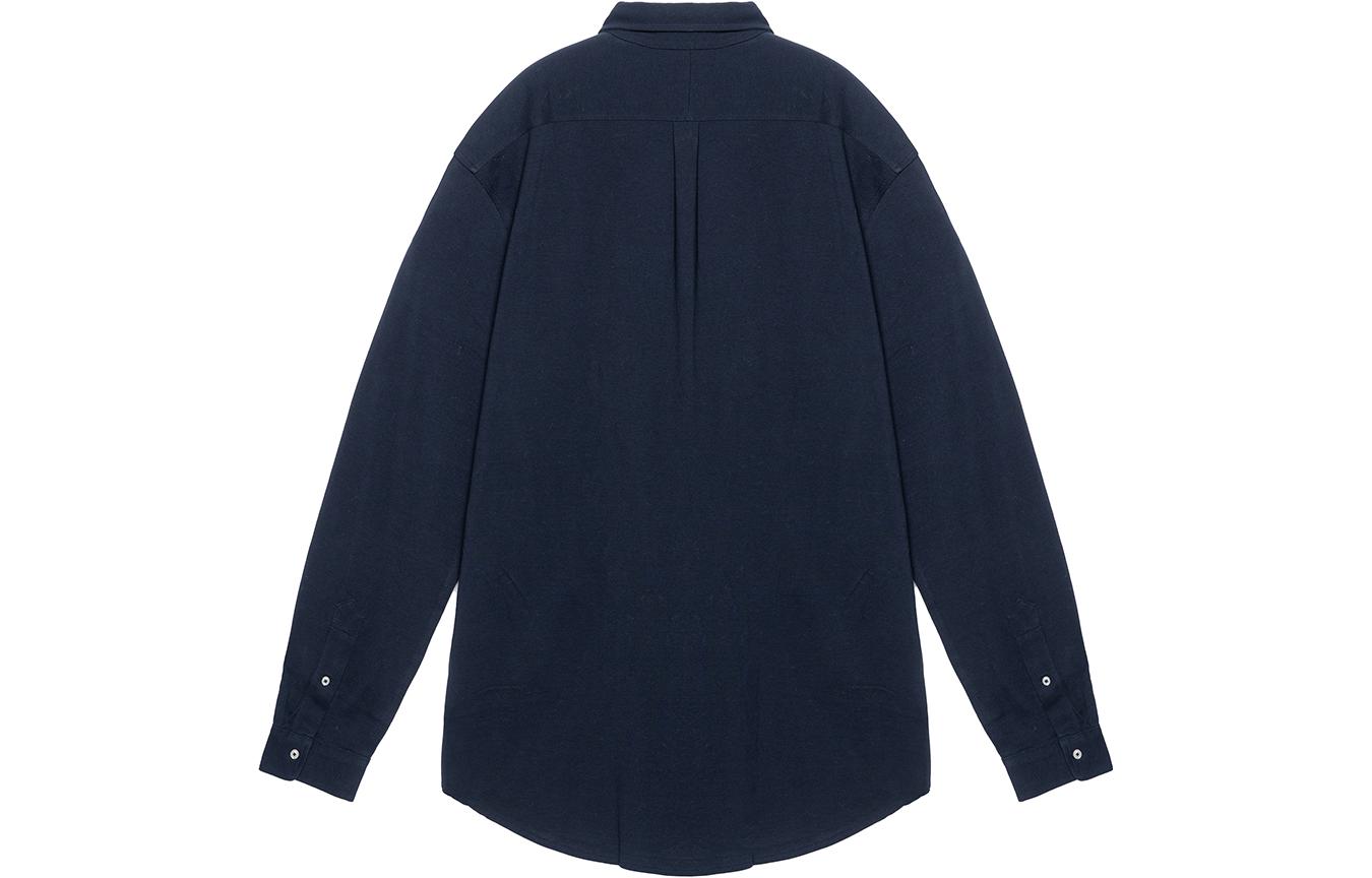 Пони с вышивкой на пуговицах рубашка Polo Ralph Lauren, темно-синий — фото 4