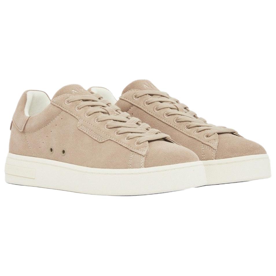 ARMANI EXCHANGE Кроссовки AE Low top Skateboard Shoes 3cm мужские светло-коричневые — фото 4