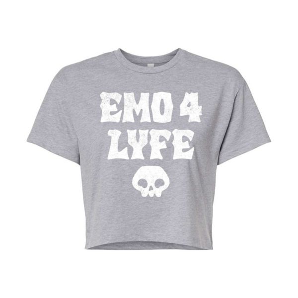 

Укороченная футболка Juniors Emo 4 Lyfe Licensed Character, серый