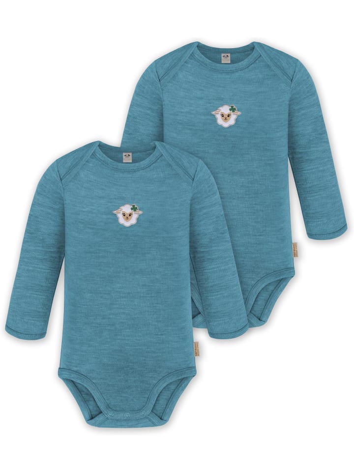 

Normani Outdoor Sports Комплект из 2 детских боди с длинными рукавами из мериносовой шерсти, цвет Окленд, синий