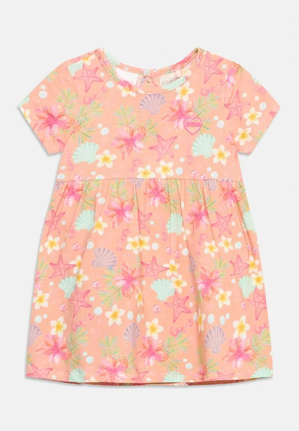 Детское платье-боди, трикотажное платье, разноцветное Guess, Multi-Coloured — фото 3