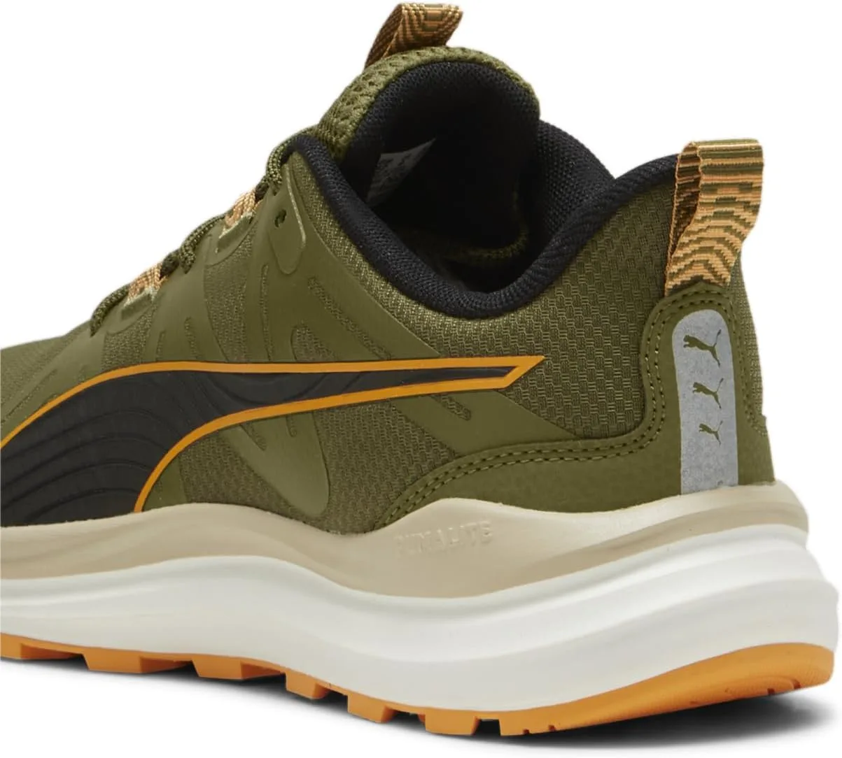 Мужские кроссовки PUMA Reflect Lite Trail Trainers, зеленый — фото 2