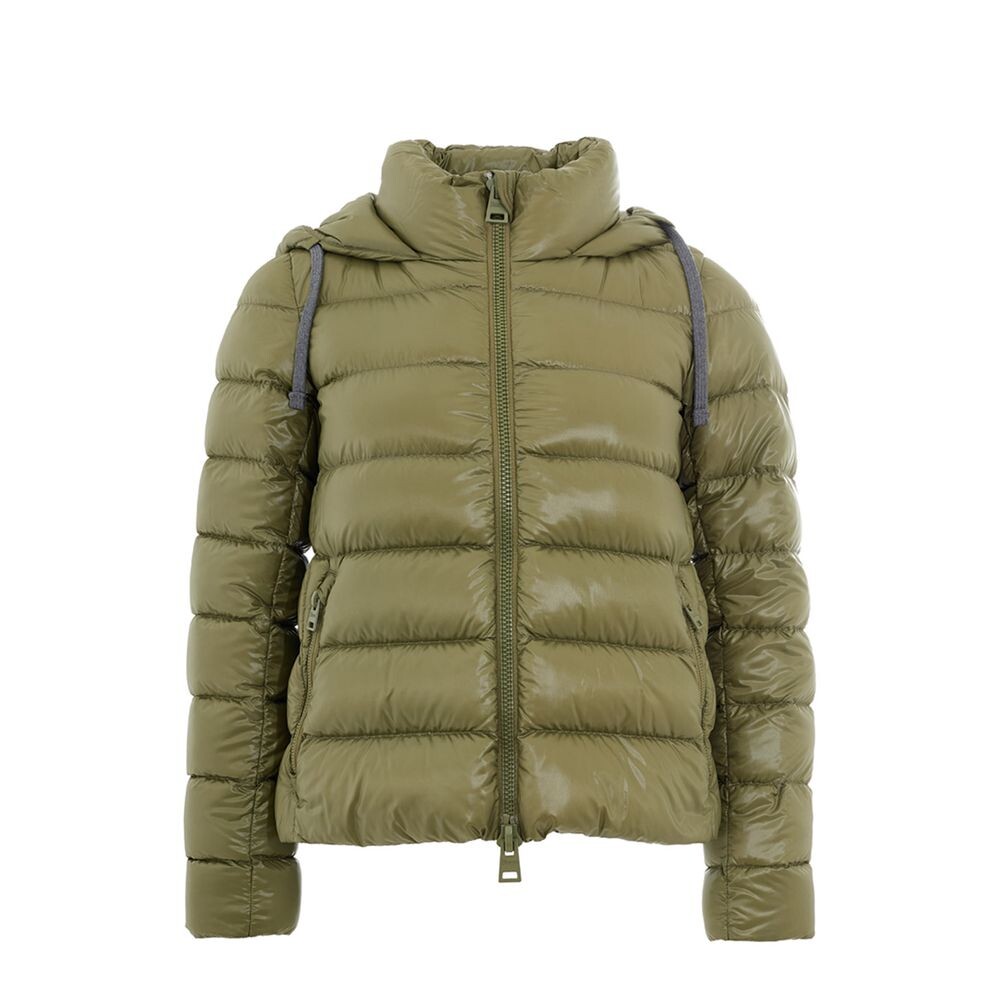 

Шикарное зеленое шерстяное зимнее пальто Herno