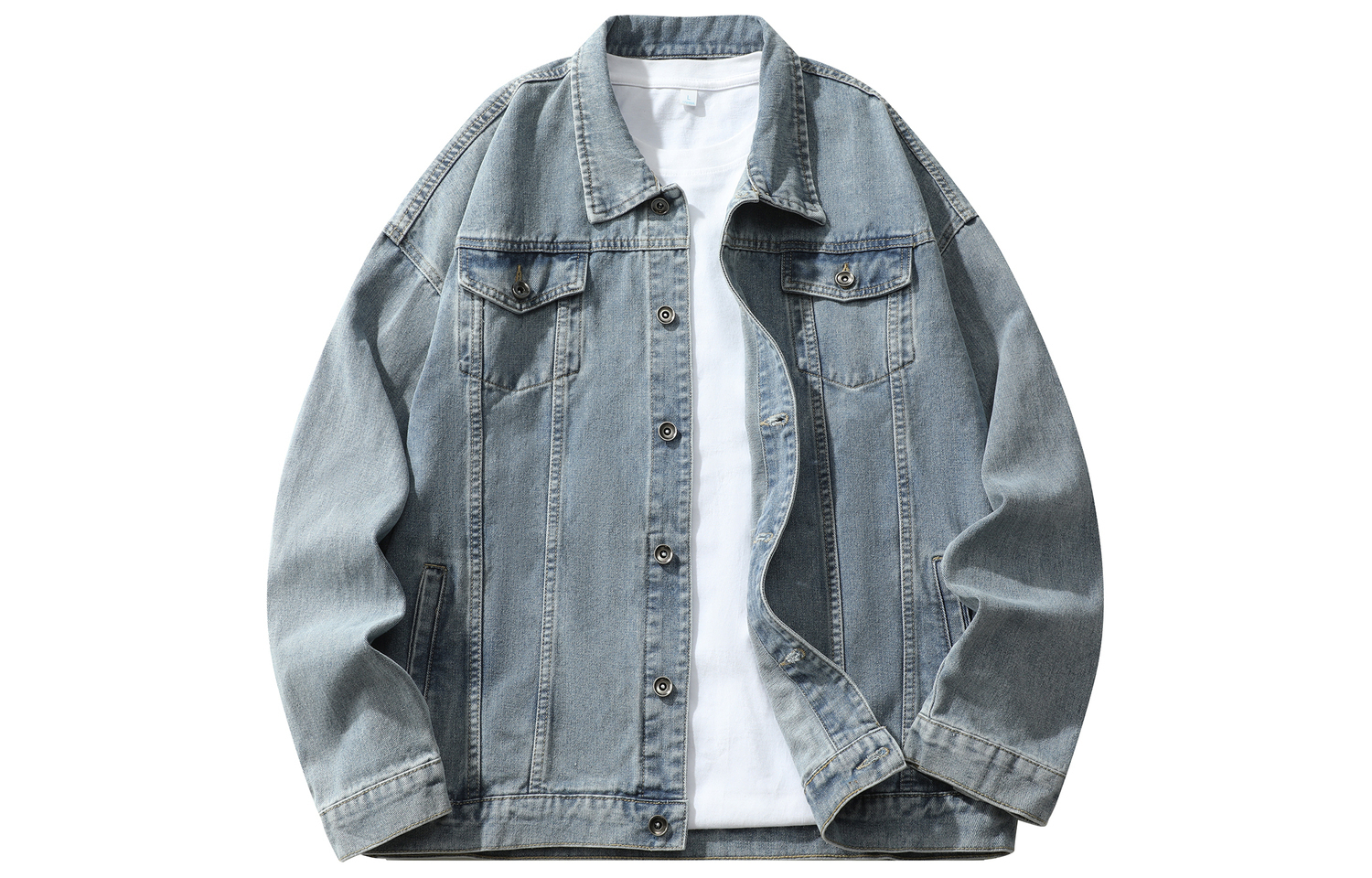 

BOBBY ABLEY Джинсовая куртка унисекс, 609 Blue Denim