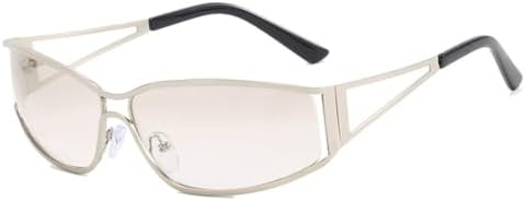 

Солнцезащитные очки 2027 года для женщин и мужчин, большие солнцезащитные очки с градиентным переходом цвета, очки в стиле стимпанк, солнцезащитные очки MTZJH, Silver Double Silve