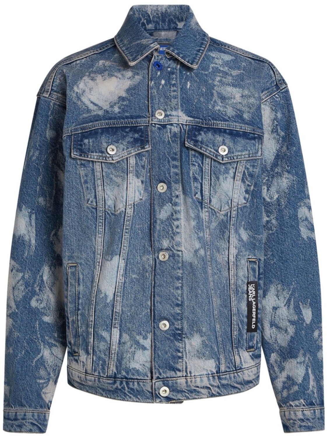

Куртка из вареного денима Karl Lagerfeld Jeans, синий