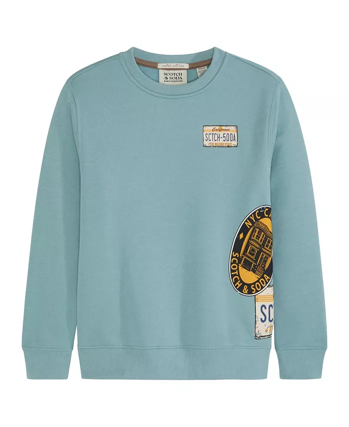 Флисовая толстовка с принтом для мальчиков Big Boys SCOTCH & SODA — фото 4