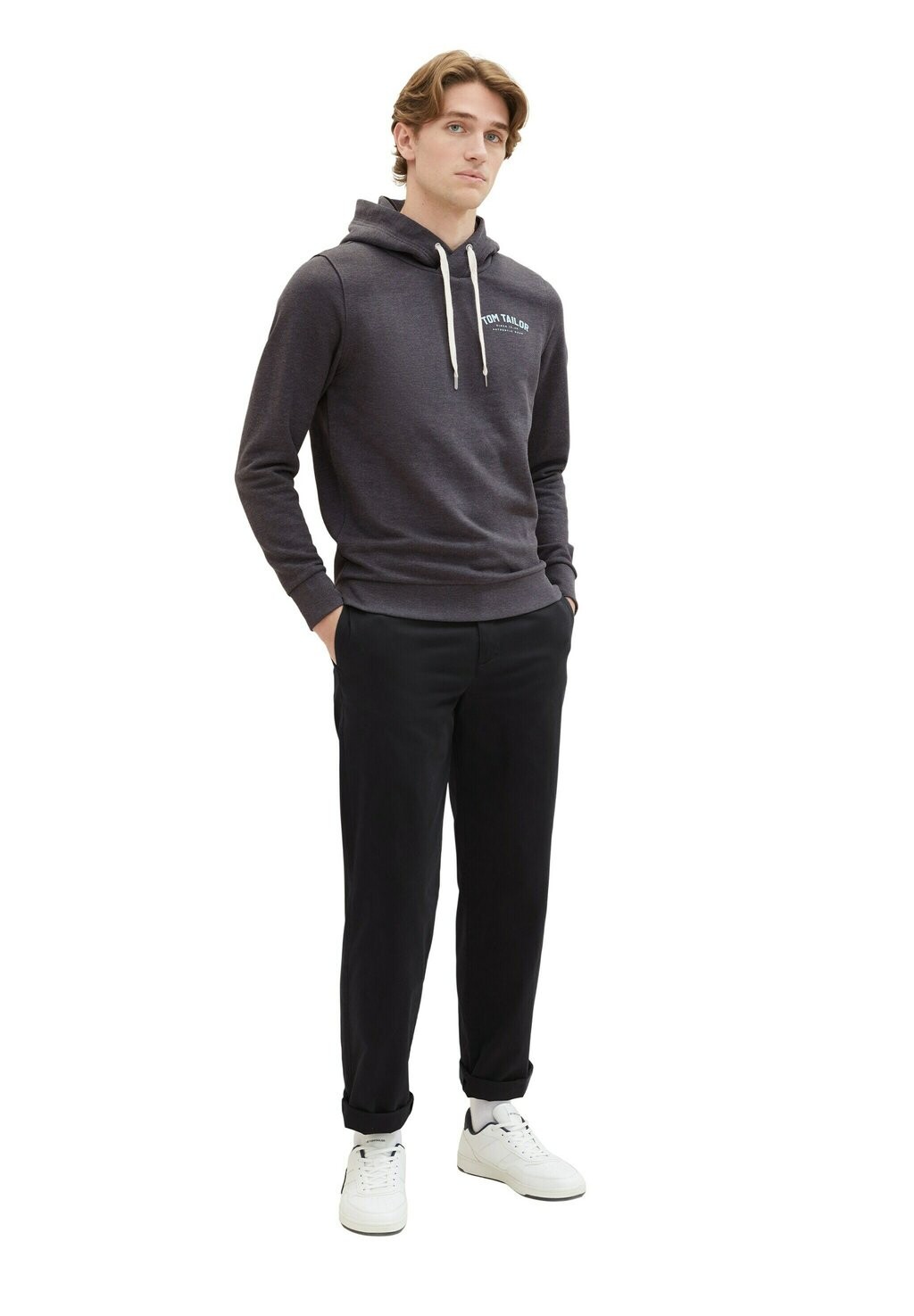 

Худи TOM TAILOR, цвет dark grey melange