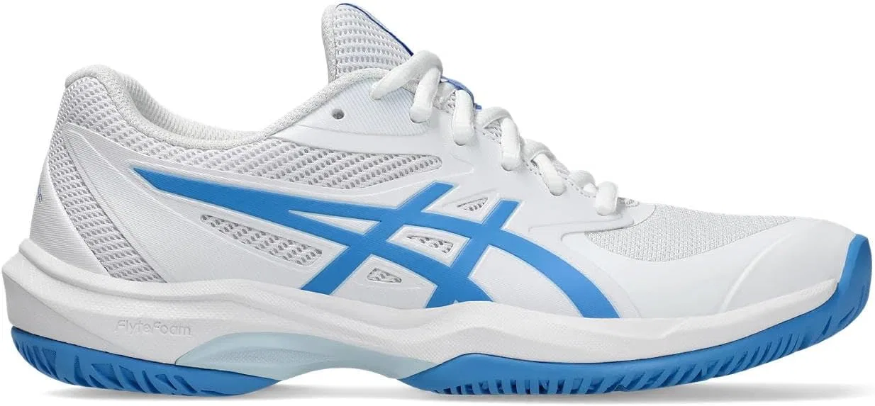 Кроссовки теннисные ASICS Game FF, бело-голубые — фото 3