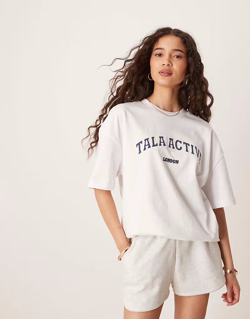 

Футболка с коротким рукавом и логотипом Tala белого цвета