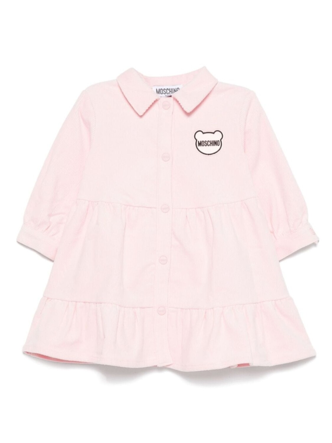 

Moschino Kids вельветовое платье, розовый