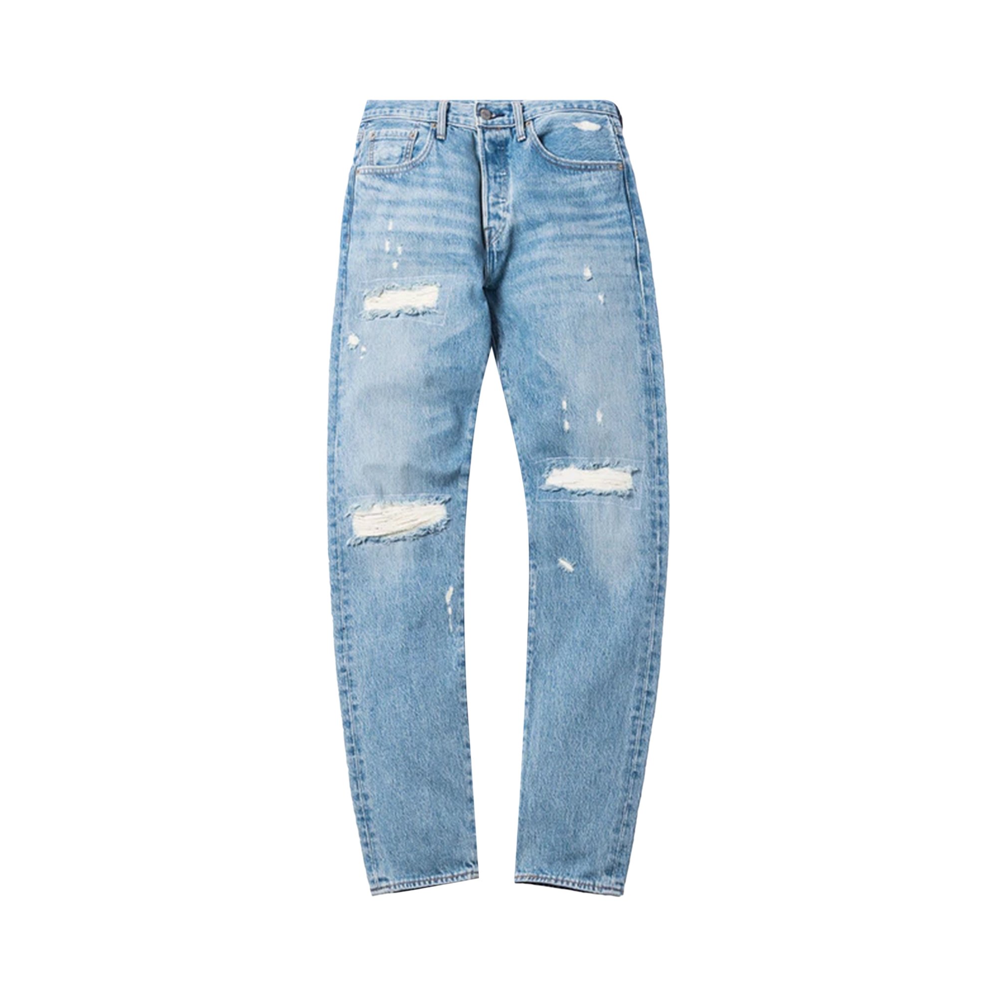 

Джинсы Kith For Levis Thrashed 501, светло-голубые