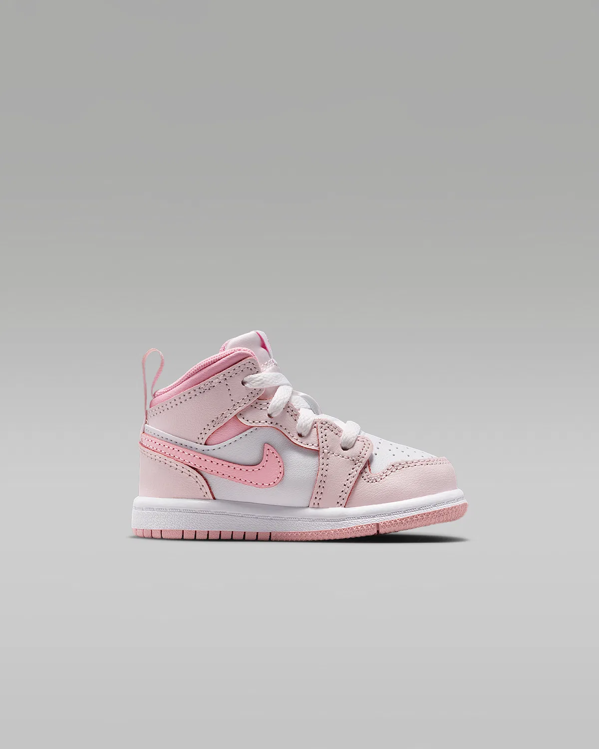 Кроссовки Jordan 1 Mid для малышей, Pearl Pink/White/Medium Soft Pink — фото 3