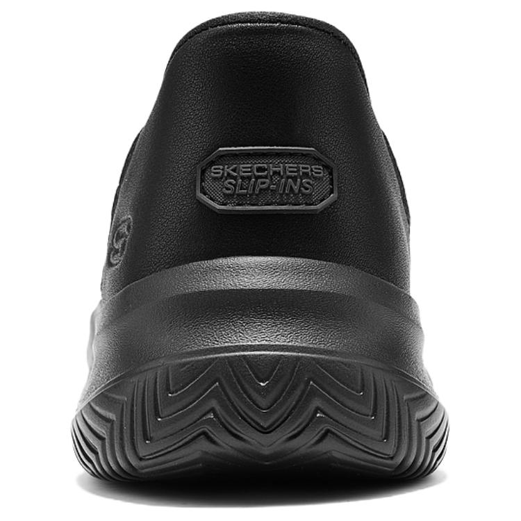 Skechers Повседневные кожаные туфли мужские all black — фото 4