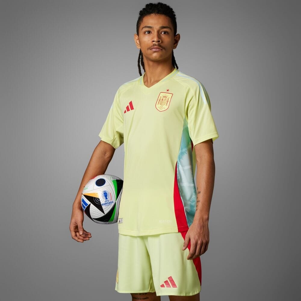 

Униформа Adidas Spain 2024 Away Authentic Jersey, цвет Pulse Yellow/Halo Mint