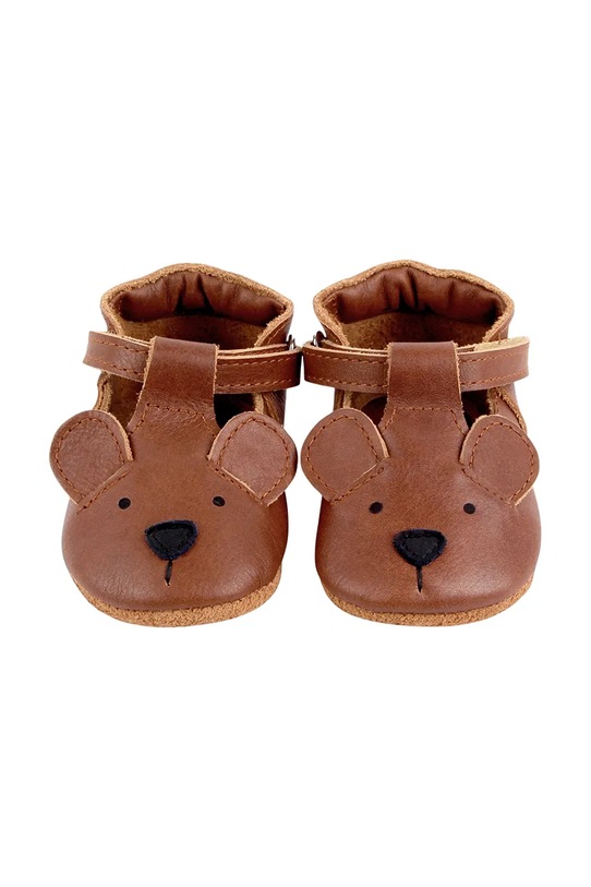 Детские кожаные ботиночки Spark Classic Shoes Bear Donsje, коричневый — фото 3