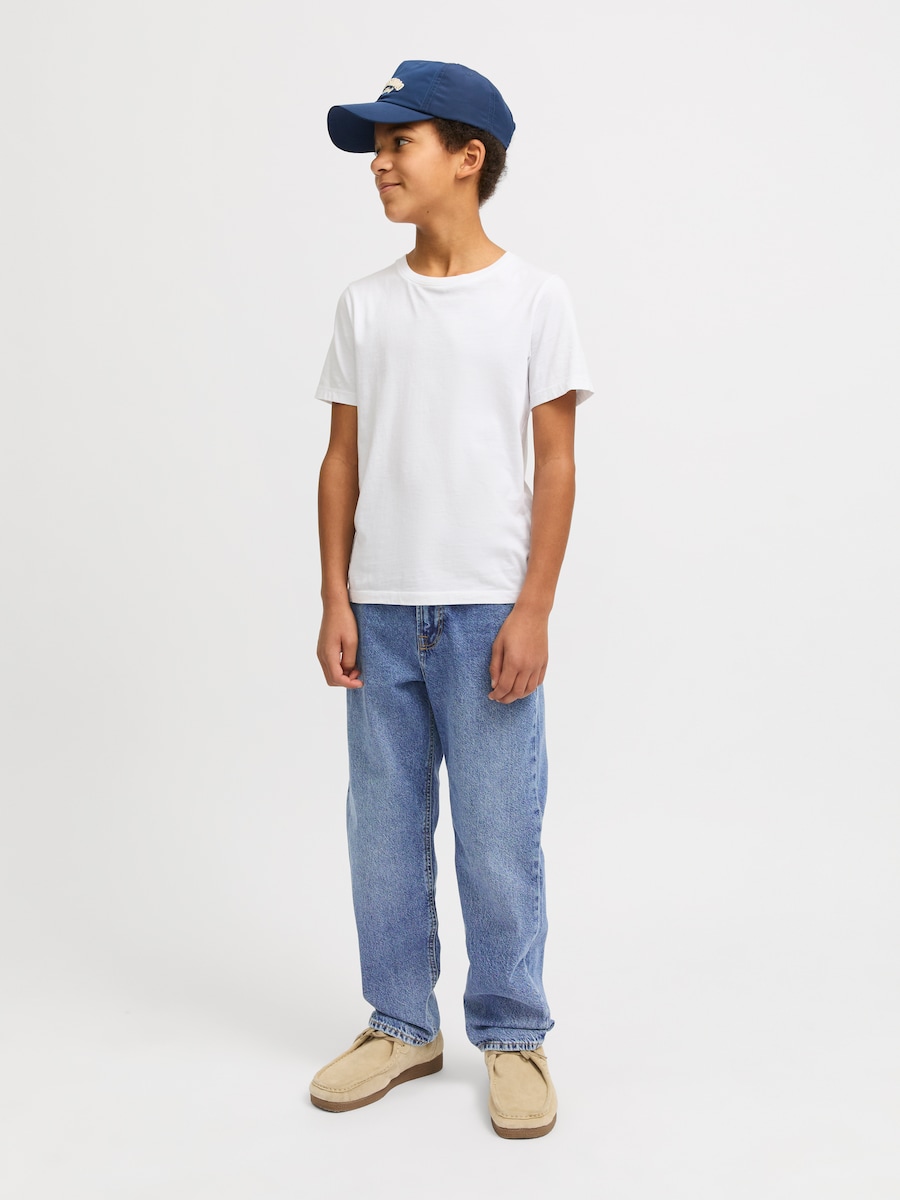 Джинсы свободного кроя Jack & Jones Junior JJICHRIS JJORIGINAL, Blue Denim — фото 4