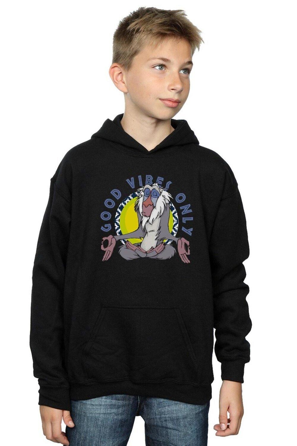 

Толстовка Good Vibes Only The Lion King Rafiki Disney, черный