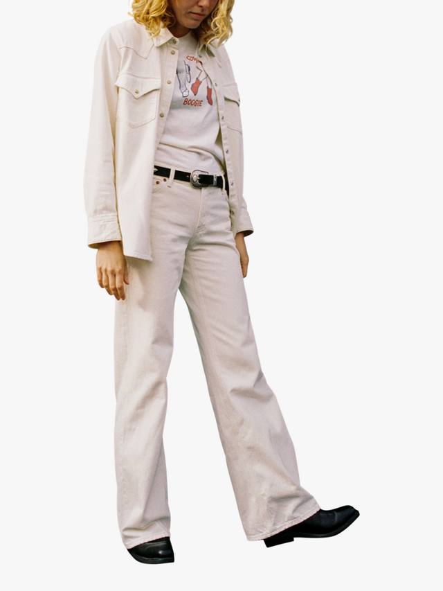 

Джинсы Heidi с широкими штанинами Nudie Jeans, White, White