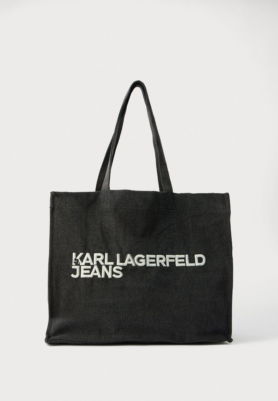 

Сумка-шоппер Karl Lagerfeld Jeans LOGO SHOPPER UNISEX, Washed Black/Black Denim