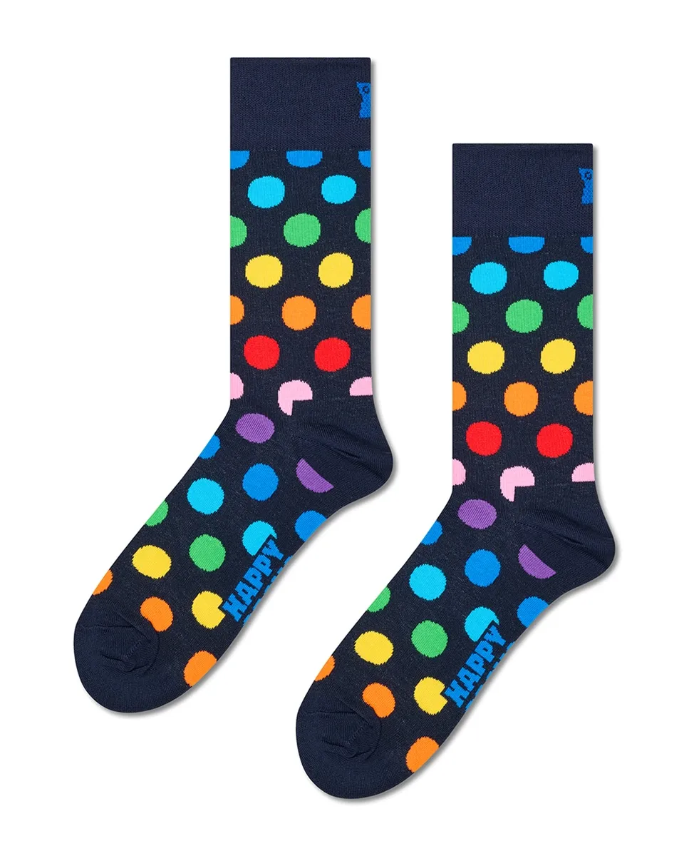 

Носки в горошек Happy Socks, темно-синий