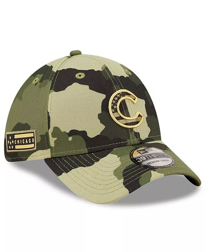 

Мужская камуфляжная кепка Chicago Cubs ко Дню вооруженных сил 2022 39THIRTY Flex Hat New Era
