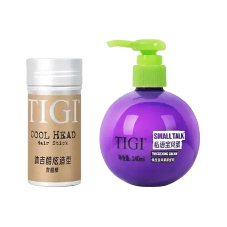 TIGI Набор для укладки волос Baby Egg: мусс и лак для объема 73 г + 240 мл, Two-Piece Set: Cool Styling Hair Wax Stick 73g+Baby Egg Styling Cream 240ml