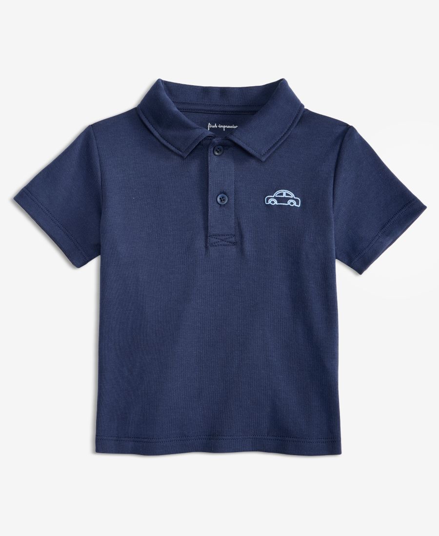 

Детская мини-рубашка-поло с изображением автомобиля для мальчиков First Impressions, Navy Nauti, Синий, Детская мини-рубашка-поло с изображением автомобиля для мальчиков First Impressions, Navy Nauti