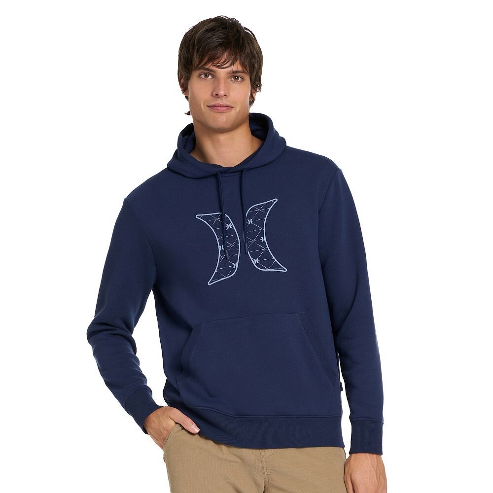 

Мужской пуловер с капюшоном Hurley Icon с графическим рисунком, цвет Midnight Aqua