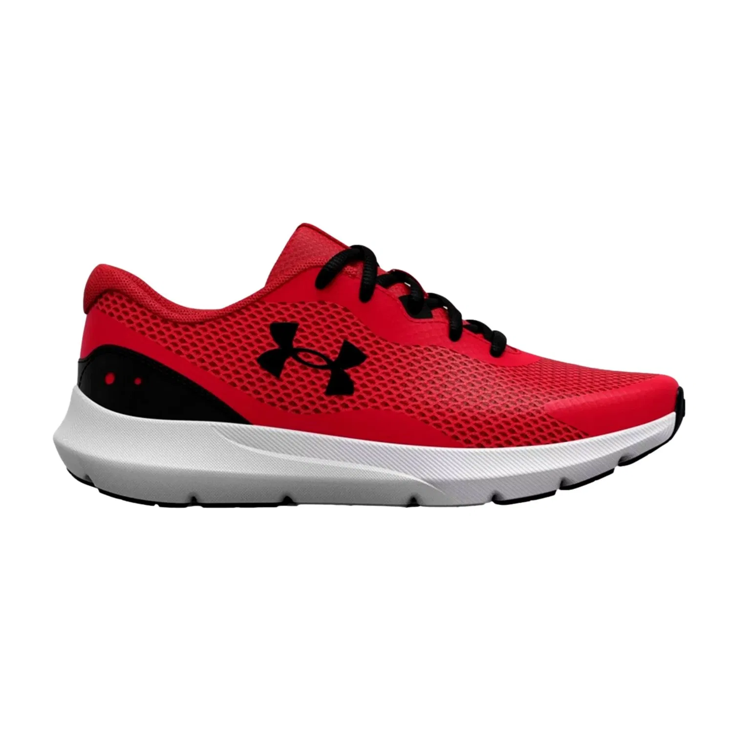 Кроссовки Under Armour BGS Surge 3 красно-белые 3024989-600 для школьников