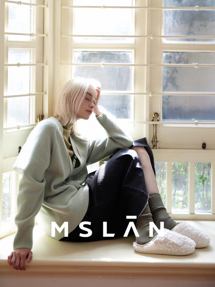 

Шерстяная куртка Mslan с V-образным вырезом, мелкий песок