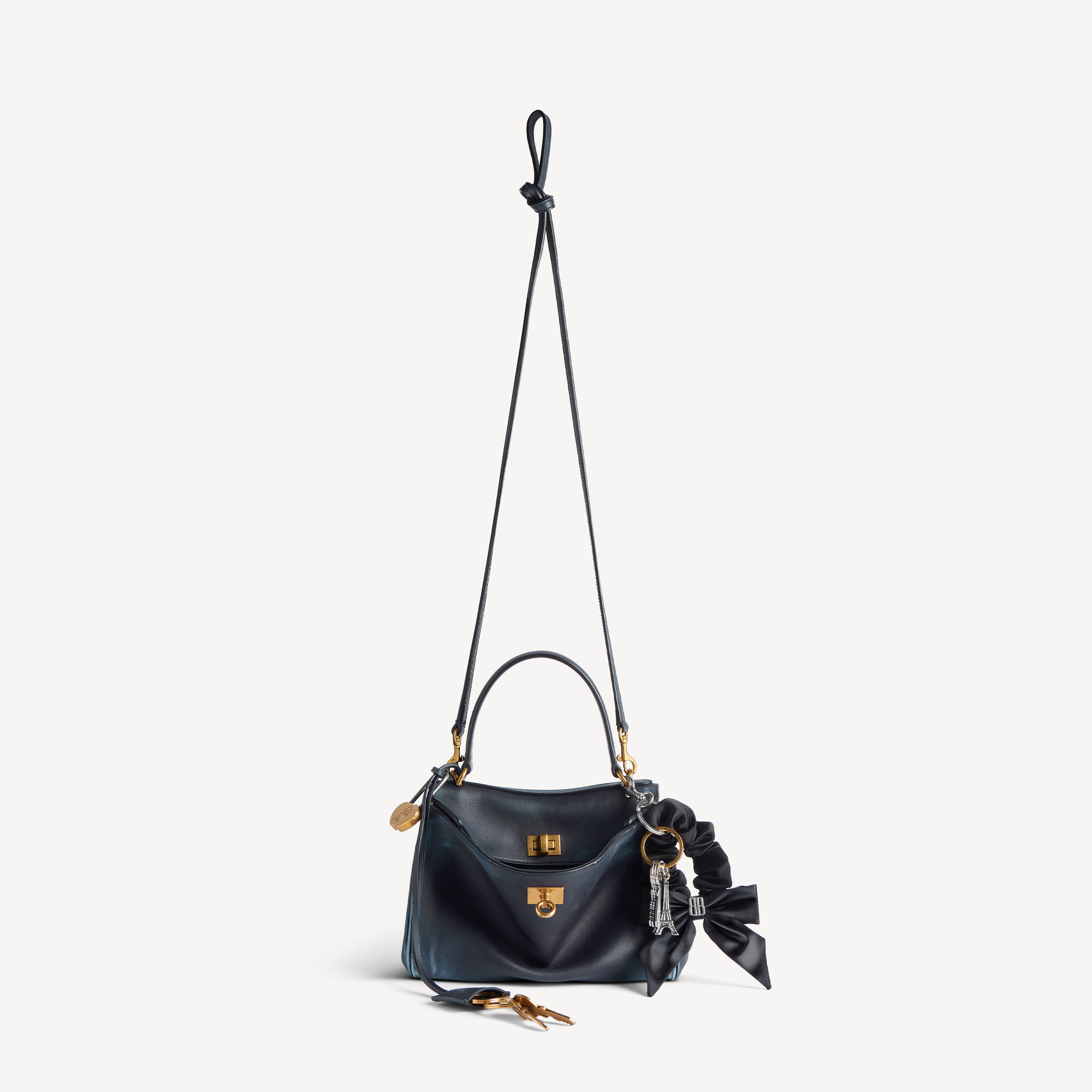 Женская мини-сумка rodeo с подвесками, цвет морской синий BALENCIAGA, морской синий — фото 4