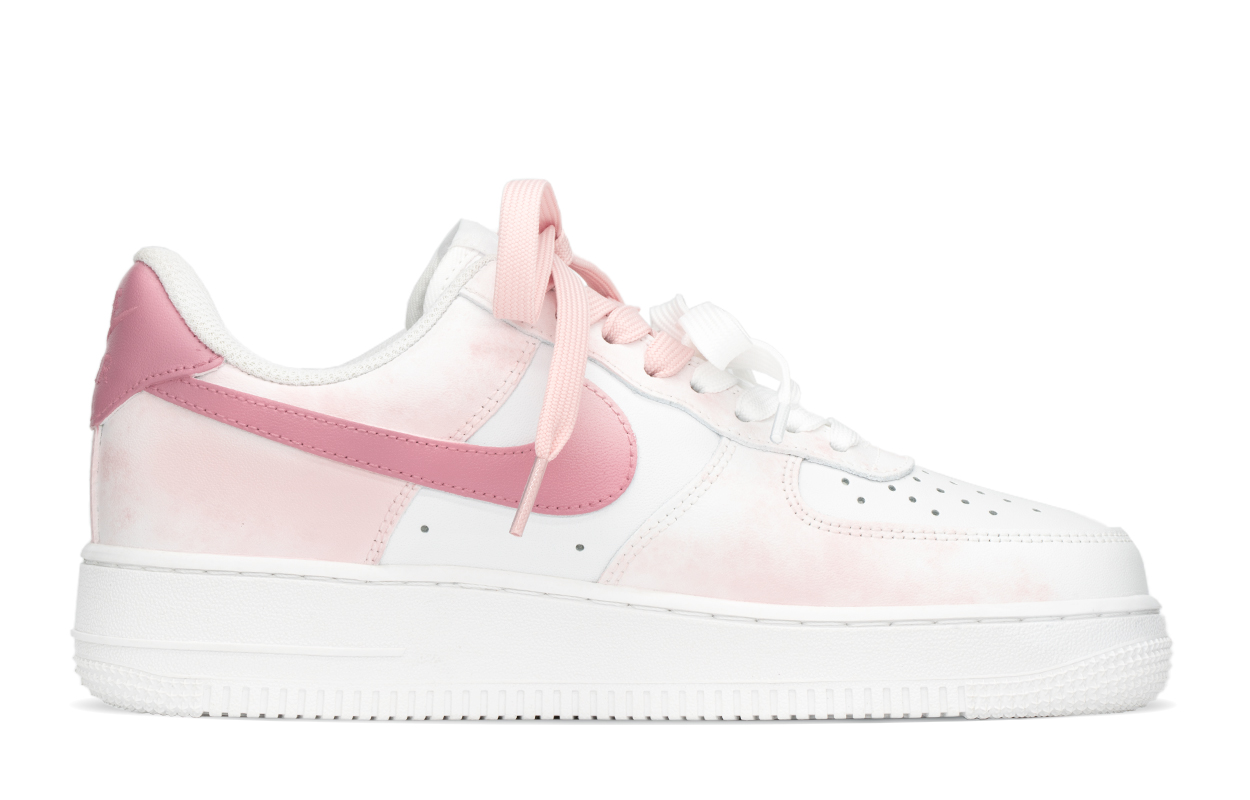 Детские кроссовки для скейтбординга Air Force 1 LE для подростков Nike, розовый/белый — фото 2