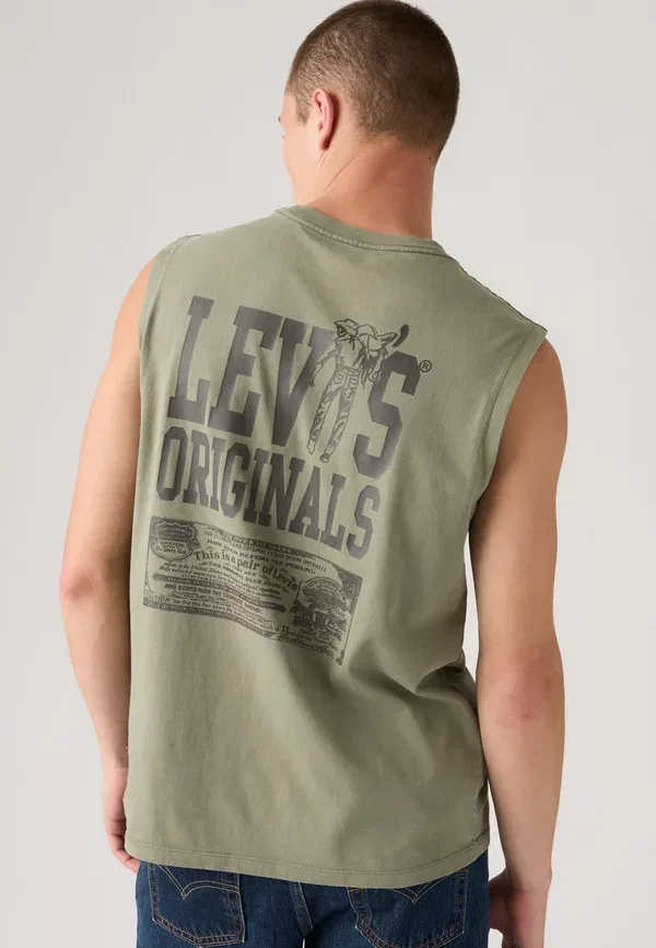 Майка-борцовка Levi'S, цвет базилик — фото 3