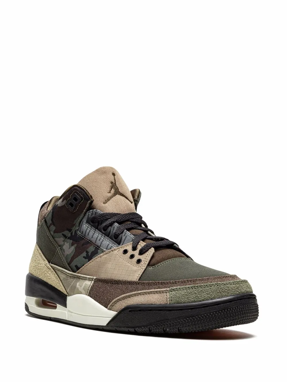 Кроссовки Air  3 Patchwork Jordan, коричневый — фото 2
