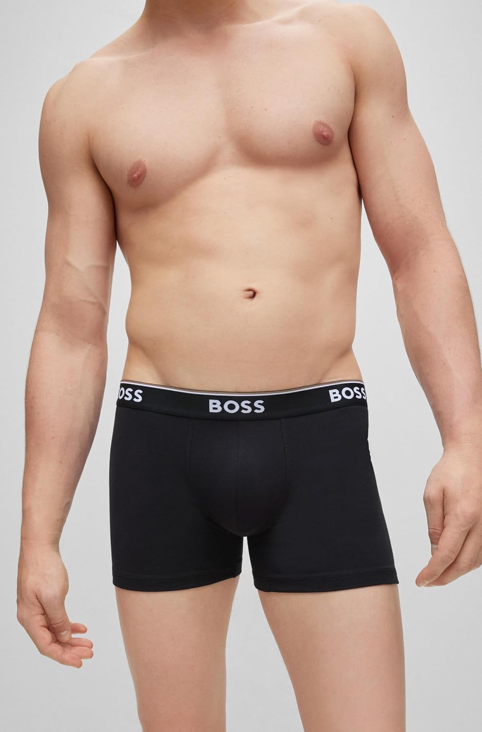 Мужские боксеры-трусы BOSS из эластичного хлопка, 3 шт., New Red/Blue/Black — фото 3