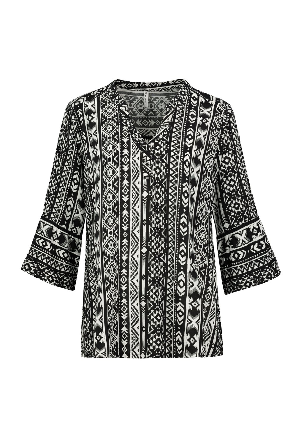 

Блуза GEMUSTERTE BOHO MIT TROMPETENÄRMELN Sublevel, черный