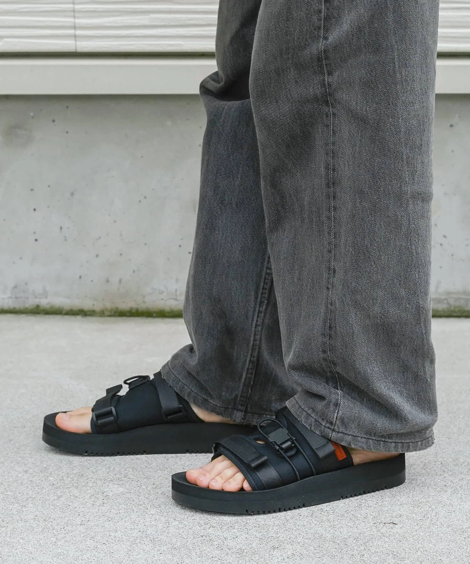 Мужские спортивные сандалии HIJACK SANDALS Manic с толстой подошвой чёрные — фото 3
